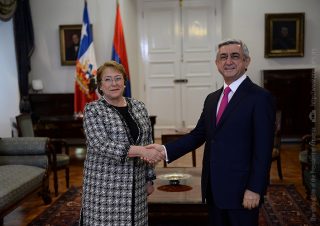 Серж Саргсян встретился с Президентом Чили Мишель Бачелет