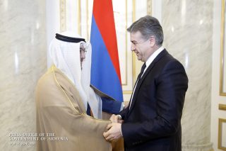 Карен Карапетян принял новоназначенного посла Кувейта в Армении