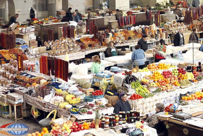 Индекс продовольственных товаров в Армении вырос на 1,7%