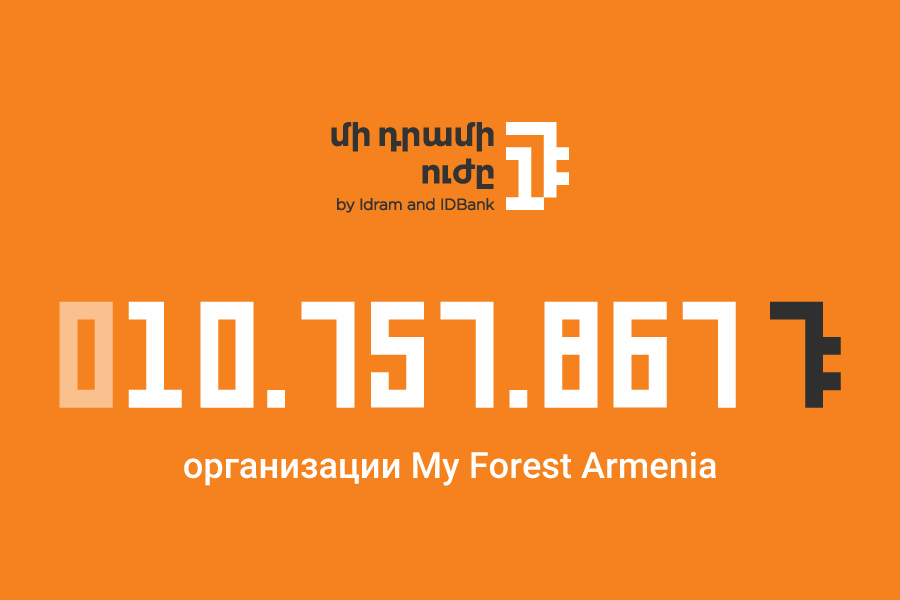 Сила одного драма. 10.757.867 драмов РА экологической организации «My Forest Armenia»