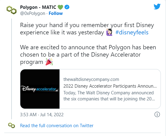 Bybit: BTC восстанавливается, Disney выбрал Polygon 1