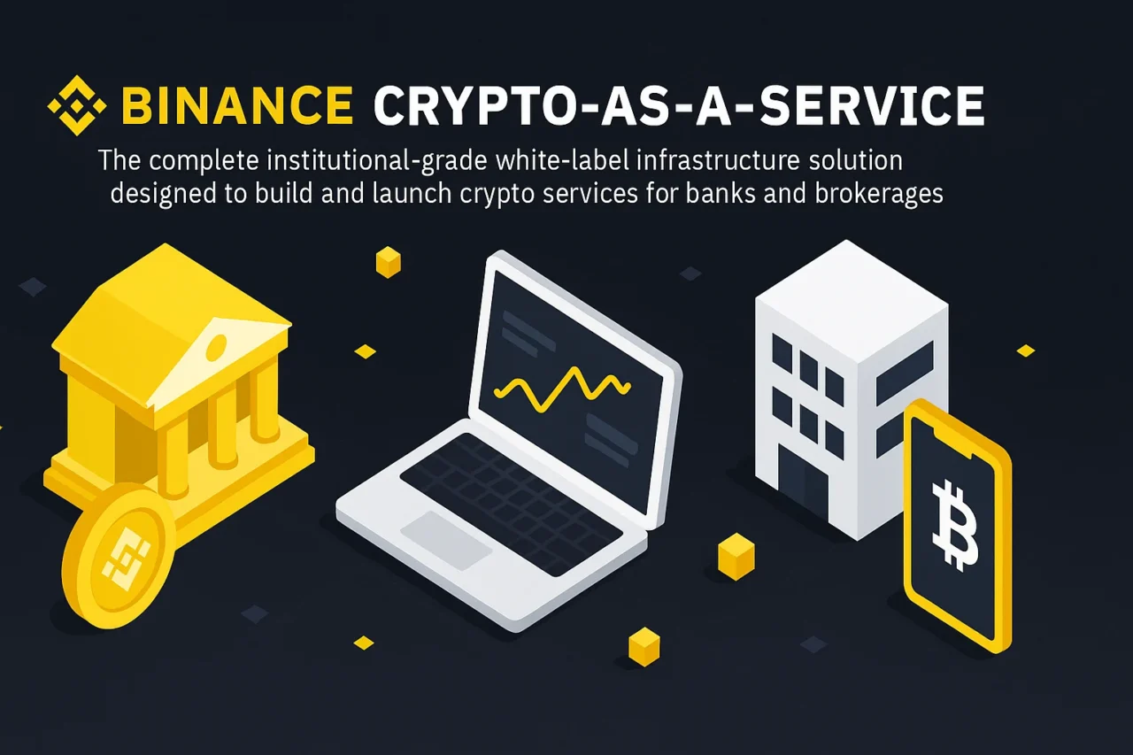 Binance запускает сервис Crypto-as-a-Service для финансовых институтов
