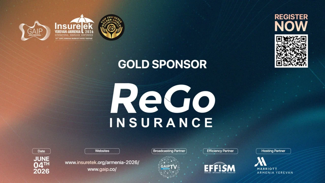 «РЕГО ИНШУРАНС»  — один из главных спонсоров международного форума GAIP – InsureTek Armenia 2026