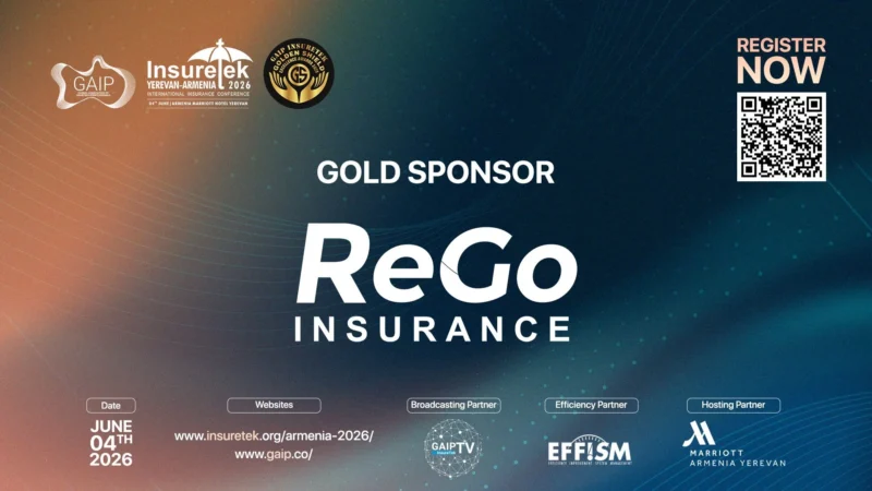 «РЕГО ИНШУРАНС»  — один из главных спонсоров международного форума GAIP – InsureTek Armenia 2026