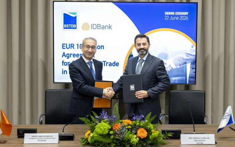 BSTDB и IDBank подписали пакет финансирования на сумму 10 млн евро для поддержки МСП и торговли в Армении 2 BSTDB и IDBank подписали пакет финансирования на сумму 10 млн евро для поддержки МСП и торговли в Армении 2