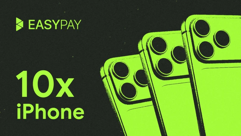 Розыгрыш десяти новых iPhone от EasyPay 